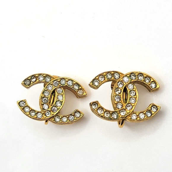 CHANEL Vintage Earings Clip On - Picture 1 of 7